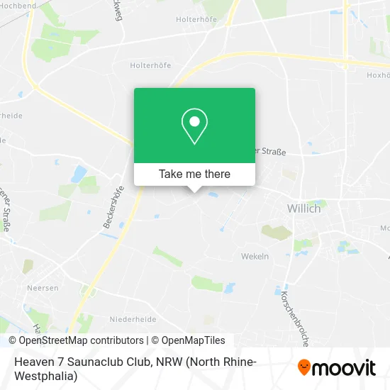 Heaven 7 Saunaclub Club map