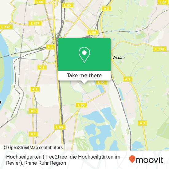 Hochseilgarten (Tree2tree -die Hochseilgärten im Revier) map