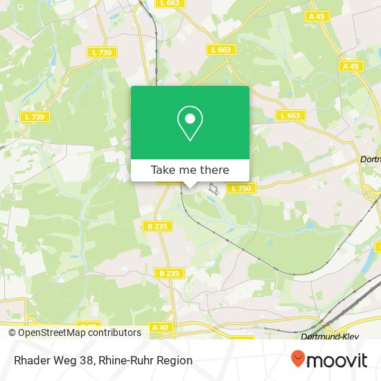 Rhader Weg 38 map