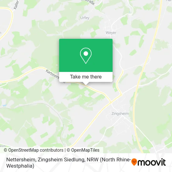 Карта Nettersheim, Zingsheim Siedlung