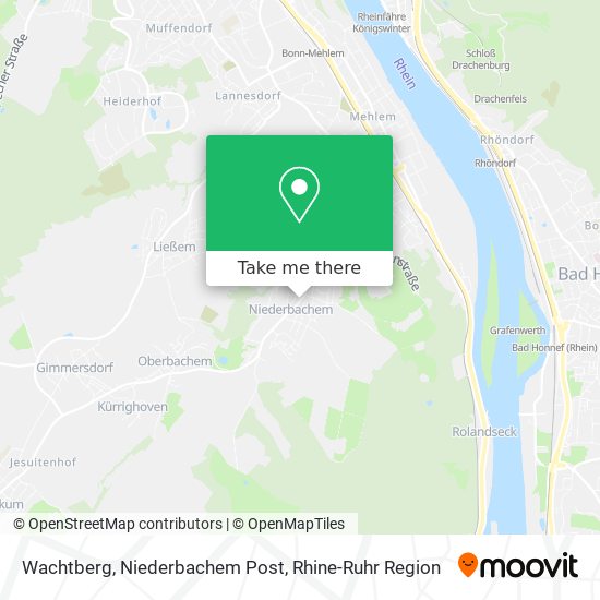 Wachtberg, Niederbachem Post map