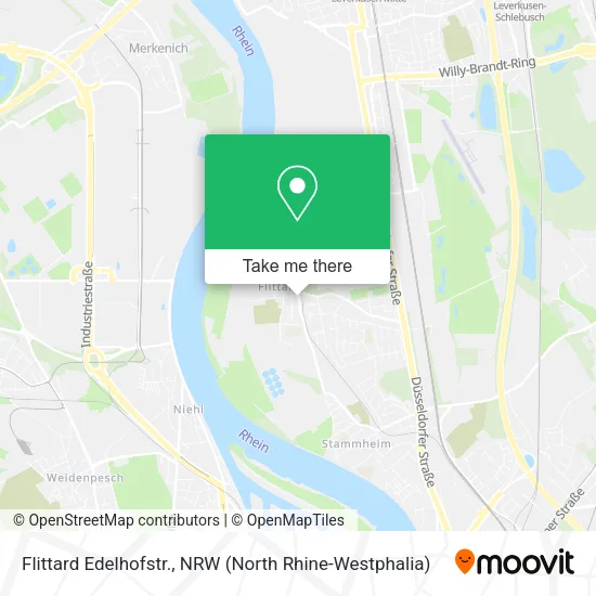 Карта Flittard Edelhofstr.