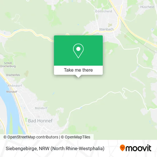 Карта Siebengebirge