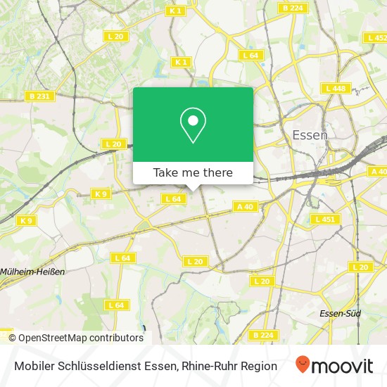 Mobiler Schlüsseldienst Essen map