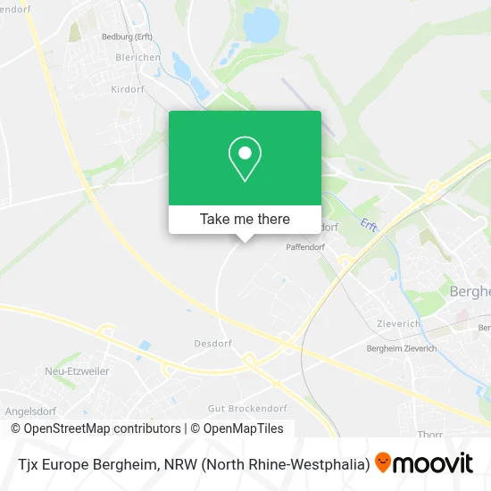 Tjx Europe Bergheim map