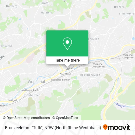 Bronzeelefant "Tuffi" map