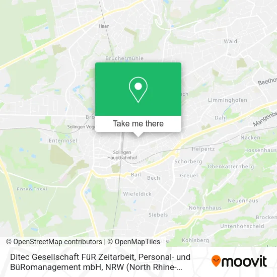 Карта Ditec Gesellschaft FüR Zeitarbeit, Personal- und BüRomanagement mbH