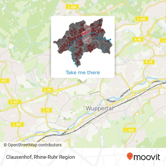 Clausenhof map