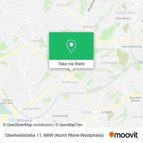 Карта Oberheidstraße 11