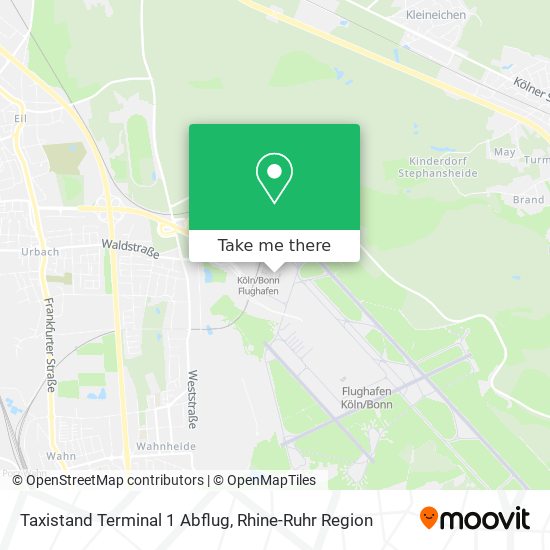 Taxistand Terminal 1 Abflug map