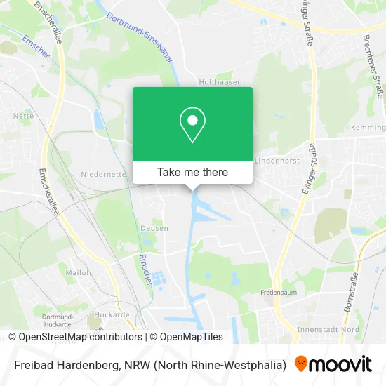 Карта Freibad Hardenberg