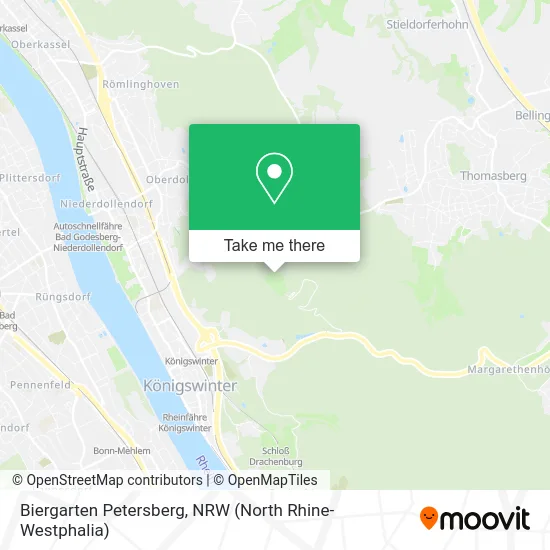 Biergarten Petersberg map