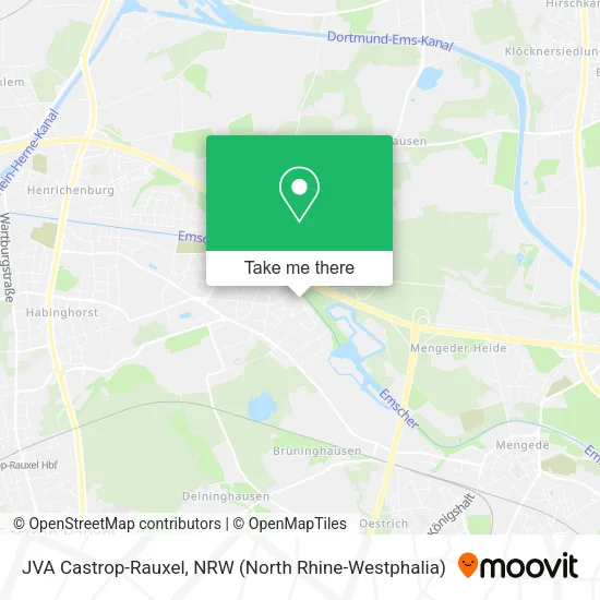 Карта JVA Castrop-Rauxel