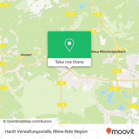 Hardt Verwaltungsstelle map