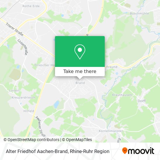 Alter Friedhof Aachen-Brand map