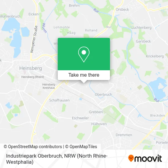 Industriepark Oberbruch map