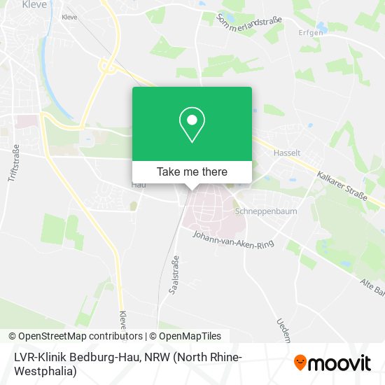 LVR-Klinik Bedburg-Hau map