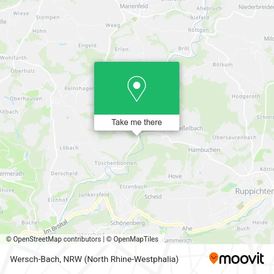 Карта Wersch-Bach