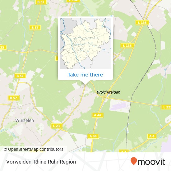 Vorweiden map