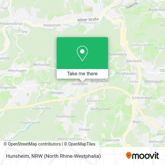 Hunsheim map