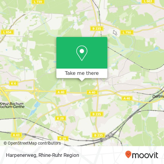 Harpenerweg map