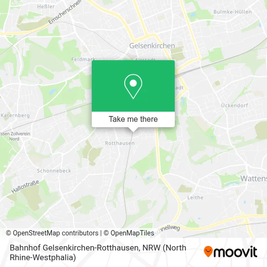 Bahnhof Gelsenkirchen-Rotthausen map