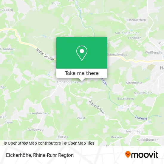 Карта Eickerhöhe