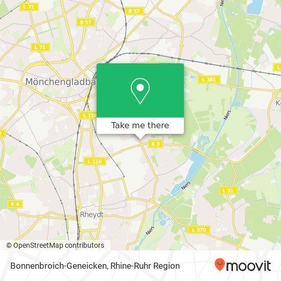 Bonnenbroich-Geneicken map