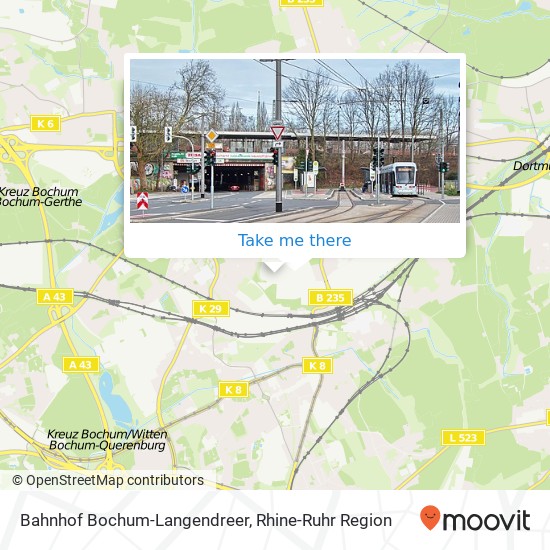 Bahnhof Bochum-Langendreer map