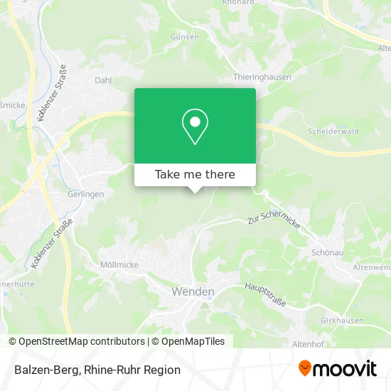 Карта Balzen-Berg