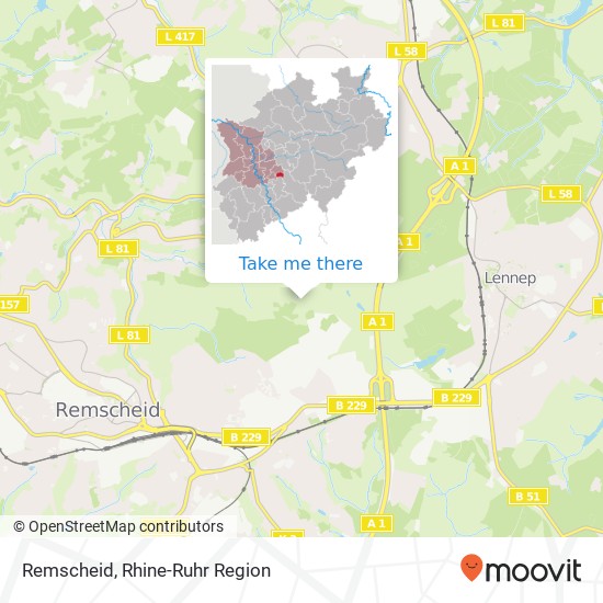 Remscheid map