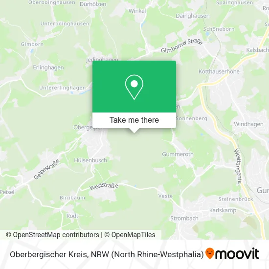 Oberbergischer Kreis map