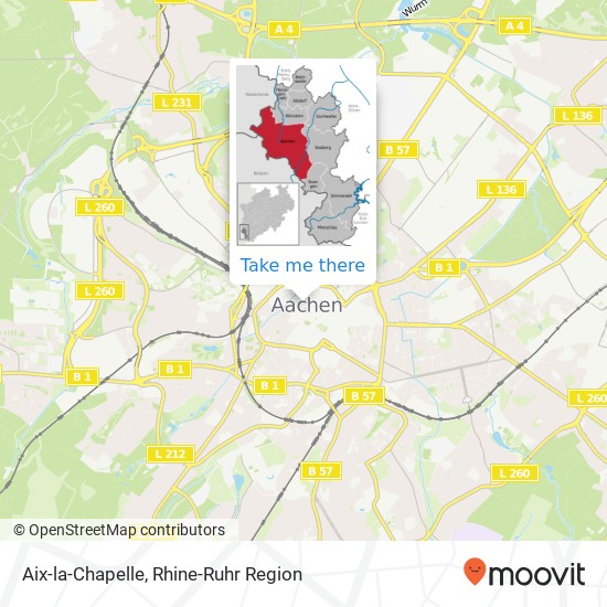 Aix-la-Chapelle map