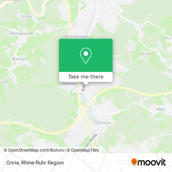 Карта Олпе