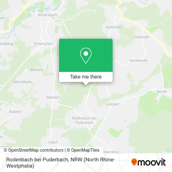 Карта Rodenbach bei Puderbach