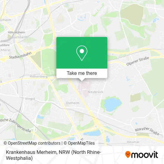 Krankenhaus Merheim map