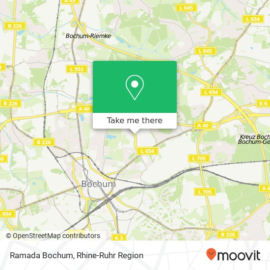 Ramada Bochum map