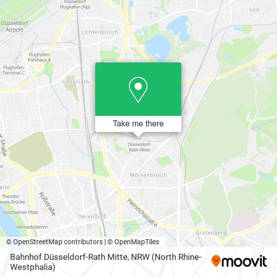 Bahnhof Düsseldorf-Rath Mitte map