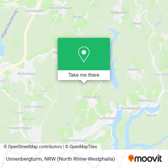 Unnenbergturm map