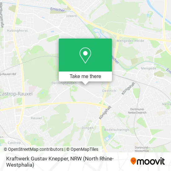 Карта Kraftwerk Gustav Knepper