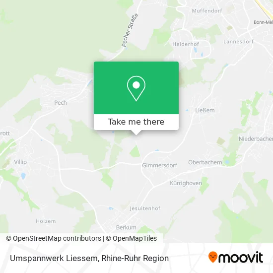 Карта Umspannwerk Liessem