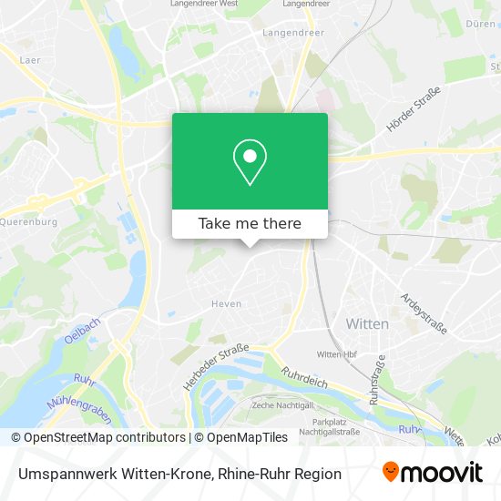 Umspannwerk Witten-Krone map
