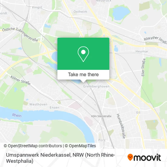 Карта Umspannwerk Niederkassel