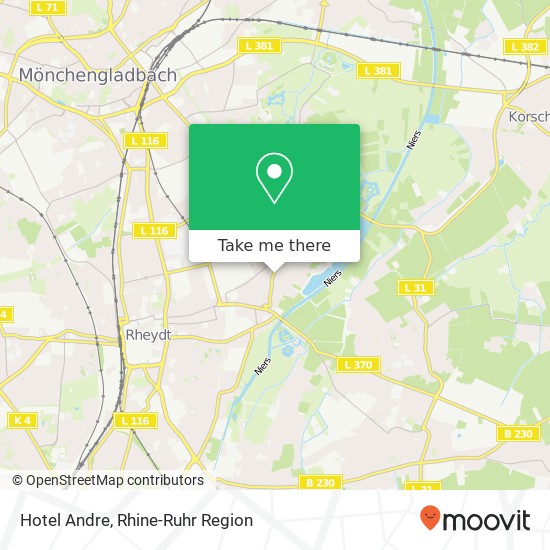 Hotel Andre map