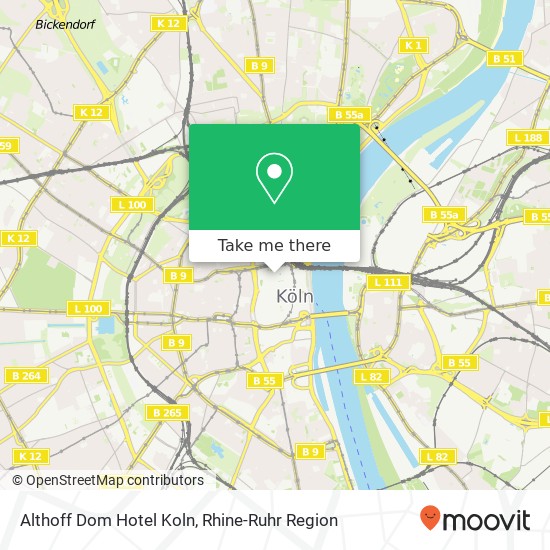 Карта Althoff Dom Hotel Koln