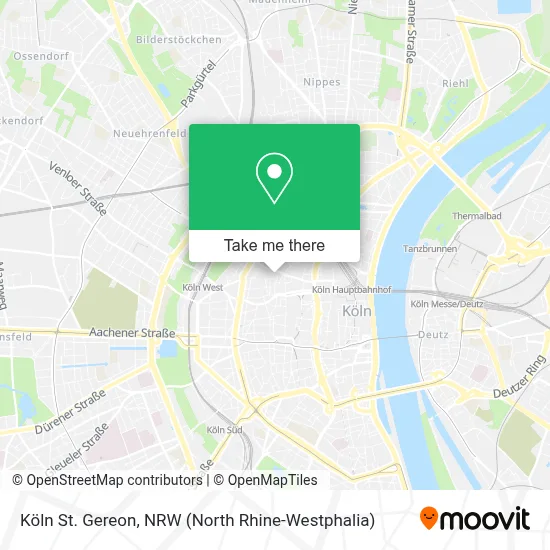 Köln St. Gereon map