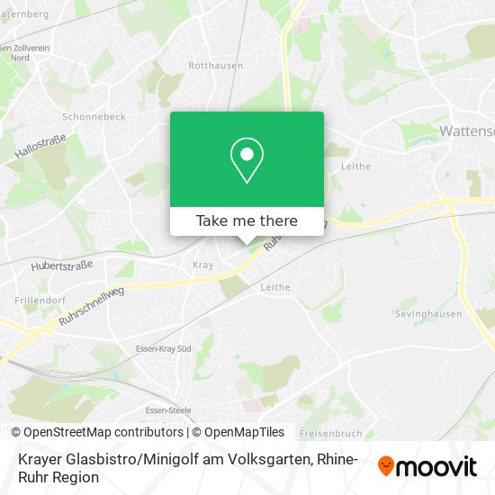Карта Krayer Glasbistro / Minigolf am Volksgarten