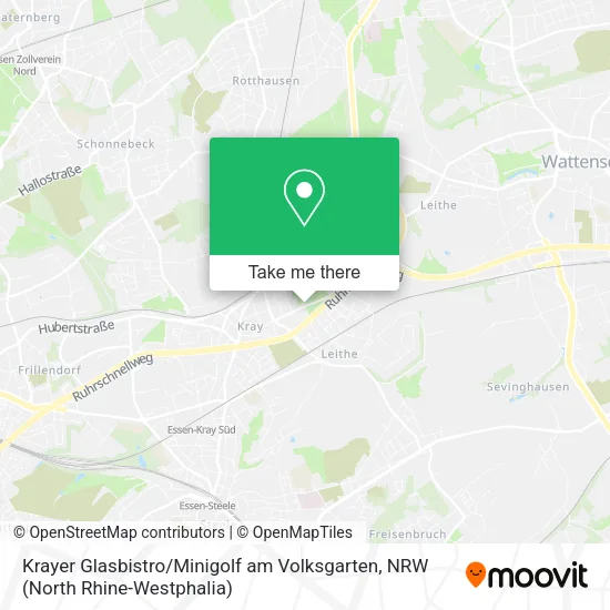 Карта Krayer Glasbistro / Minigolf am Volksgarten