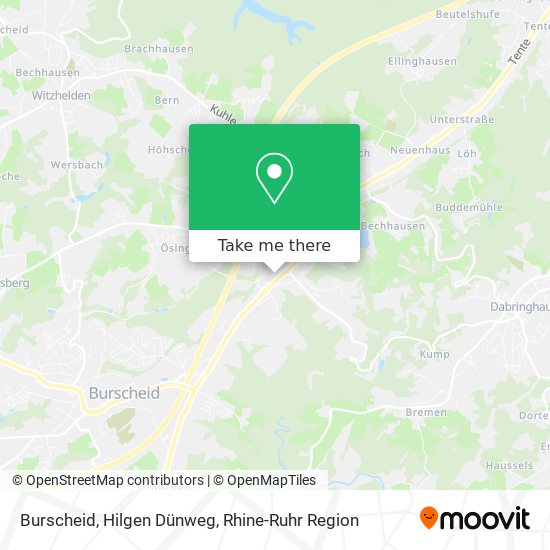Burscheid, Hilgen Dünweg map