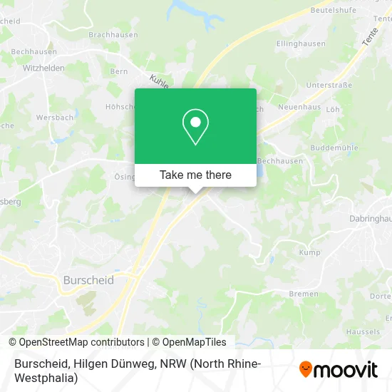 Burscheid, Hilgen Dünweg map